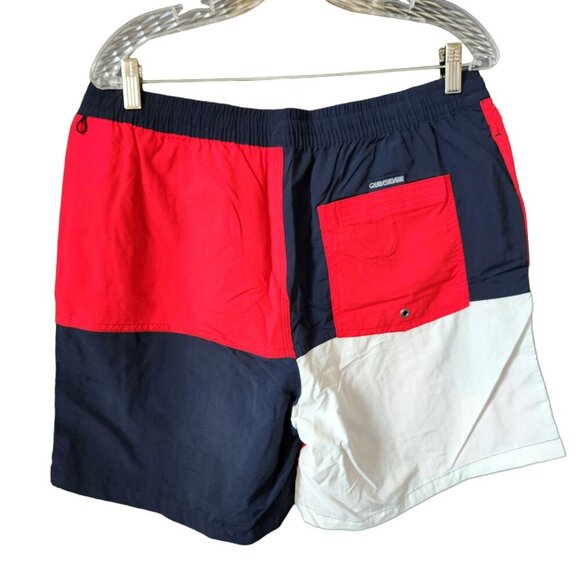 Quiksilver Surf Swim Trunk 6" Men's XL Patriotic American July 4th Colorblock - Picture 4 of 12